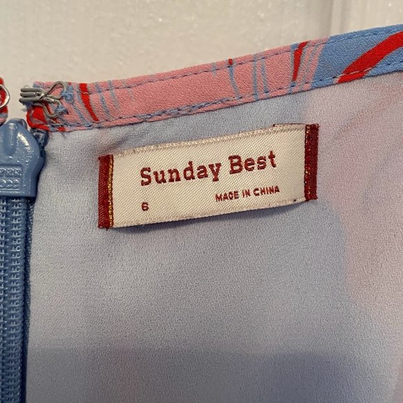 Aritzia Sunday Best tropical leaf pineapple dress - Picture 6 of 6